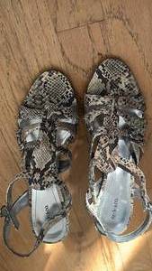 lot 60568 image: Style & Co Snake Print Strappy Sandals size 6.5 - Retail $15