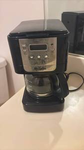 lot 52143 image: Mr. Coffee Programmable Drip Coffee Maker with Digital Display - Retail $25