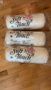 lot 52147 image: Poly-Fil Soft Touch Premium Neck Roll Pillow Inserts Set of 3 - Retail $15