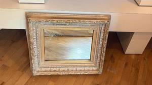 lot 52150 image: Ornate Gold Gilded Wall Mirror with Decorative Frame - Retail $45