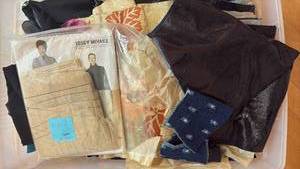 lot 52160 image: Assorted Mesh and Metallic Fabric Remnants Collection - Retail $15