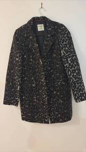 lot 52177 image: Old Navy Leopard Print Coat Size Small - Retail $15
