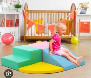 lot 17841 image: Soft Toddlers Climbing Toys, Baby Foam Climbing Blocks for Babies Toddlers, Indoor Climb and Crawl Activity Play Set - Retail $78