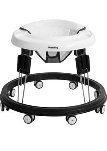 lot 17842 image: Quocdiog Baby Walker Foldable Adjustable Height,Multi-Function Anti-Rollover Toddler Walker,Suitable for All terrains for Baby Boys and Baby Girls 6-18Months 9 Heights Adjustable - Retail $99