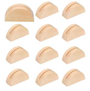 lot 2618 image: Wooden Half Circle Photo Displays (or card holders)