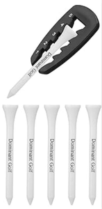 lot 2630 image: Golf Tee Height Tool Set with White Plastic Tees