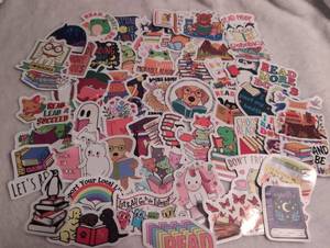 lot 2639 image: Book and Reading Themed Sticker Collection Pack