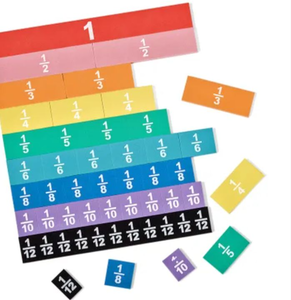 lot 2645 image: Colored Foam Math Fraction Tools&nbsp