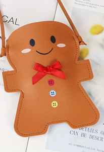 lot 2651 image: Brown Leather Gingerbread Man Crossbody Bag&nbsp