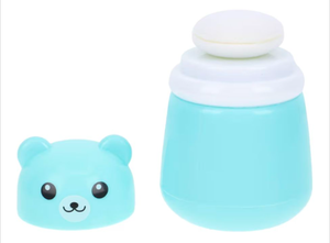 lot 2662 image: Cute Bear Face Baby Powder Dispenser Bottle