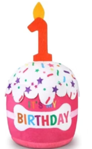 lot 2670 image: Birthday Cake Dog Squeaky Toy&nbsp