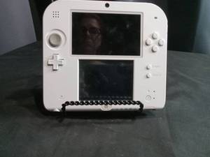 lot 3467 image: Nintendo 2DS White and Red Handheld Gaming Console