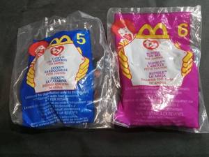 lot 3475 image: McDonalds Ty Beanie Baby Happy Meal Toys Set