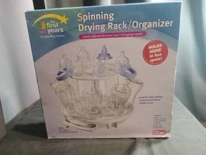 lot 3483 image: The First Years Spinning Baby Bottle Drying Rack Organizer