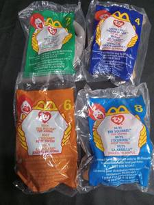 lot 3532 image: McDonalds Ty Beanie Babies Happy Meal Toys Set