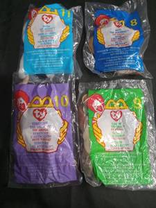 lot 3534 image: TY Beanie Babies McDonalds Happy Meal Toy Collection
