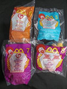 lot 3535 image: McDonalds Ty Beanie Baby Happy Meal Toys Set