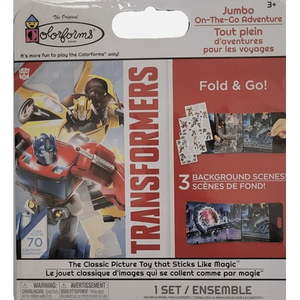 lot 2088 image: Transformers Colorforms Fold Go Jumbo on the go adventures over 75 stickers