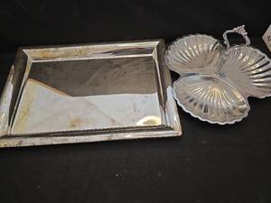 lot 3170 image: Silver-Plated Serving Dishes