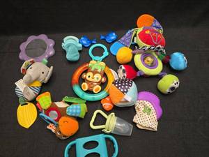 lot 3195 image: Infant Toy Bundle with Teethers and Rattles