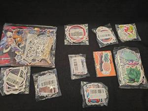 lot 4201 image: Mixed Sticker Pack Collection with Cartoon Characters and Various Designs