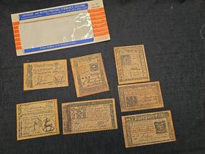 lot 4220 image: Colonial and Revolutionary Currency 1773-1781 Reproduction Set