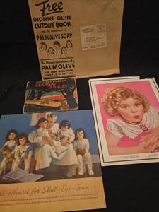 lot 4224 image: Antique Paper Doll Cutout and book collection