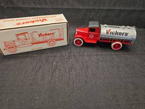 lot 4251 image: 1931 Hawkeye Tanker Bank Die Cast Truck with Original Box
