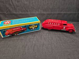 lot 4261 image: 1939 Texaco Dodge Airflow Tanker Truck Die-Cast Model with Original Box
