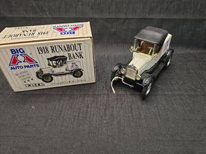 lot 4263 image: Big A Auto Parts 1918 Runabout Die-Cast Car Bank