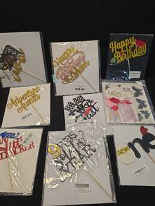 lot 4293 image: Party Cake Toppers Assorted Pack