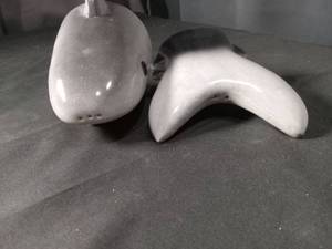lot 4515 image: Pensacola Beach Florida Whale Salt and Pepper Shakers