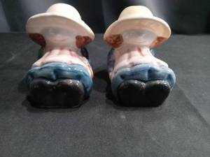 lot 4312 image: Girl with duck and basket  Ceramic Salt and Pepper Shakers