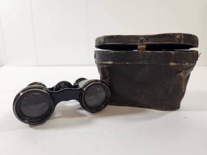 lot 76 image: Opera Glasses with Original Leather Case