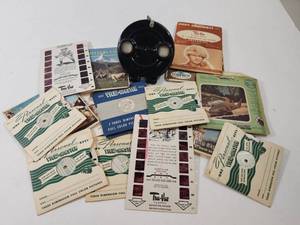 lot 77 image: View-Master Viewer with Collection of Reels Including Davy Crockett and Switzerland