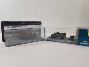 lot 144 image: DeAgostini WWII Military Vehicle Model Collection - M4A3 Sherman Tank and Opel Blitz Truck DAgostini