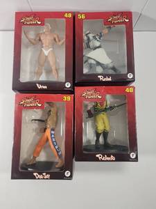 lot 166 image: Street Fighter Collectible Figure Set - Urien, Rashid, Dee Jay, Rolento