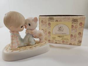 lot 194 image: Precious Moments Were In It Together Figurine E-9259 with Box