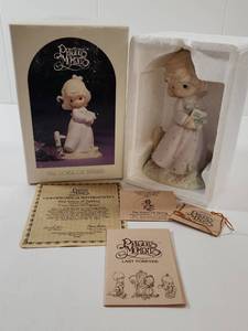 lot 196 image: Precious Moments The Voice of Spring Figurine with Box and Certificate