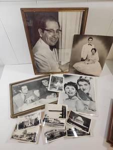 lot 198 image: Mid-Century Photo Collection with Framed Portraits