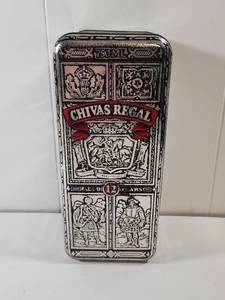 lot 214 image: Chivas Regal 12 Year Scotch Whisky Decorative Tin Container