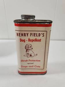 lot 215 image: Henry Fields Dog Repellent Metal Can