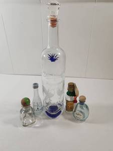 lot 229 image: Tequila and Spirits Empty Bottle Collection Bar Decor