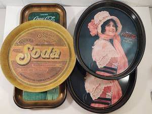 lot 280 image: Coca-Cola Advertising Serving Trays Collection