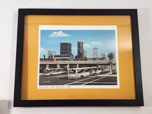 lot 284 image: Stan Cline Los Angeles Transit 1980 Framed Artwork
