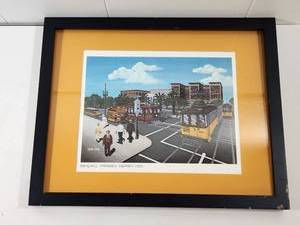 lot 286 image: Stan Cline Los Angeles Transit Yerba and Pogy Framed Print