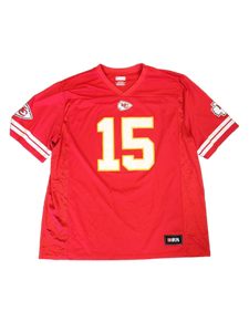 lot 306 image: Kansas City Chiefs Patrick Mahomes #15 NFL Jersey Size 3XL