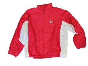 lot 310 image: Kansas City Chiefs Majestic Track Jacket Size 2XL