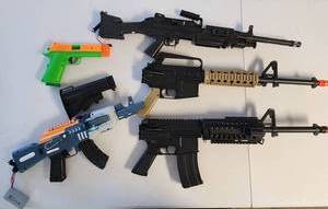 lot 314 image: Airsoft Electric Gun Collection with AEG Rifles and Pistols