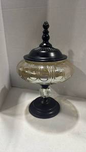 lot 2011 image: Decorative dish 16 inches tall